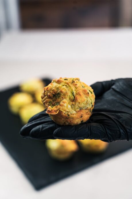 Zucchini-Fetakäse Muffin