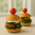 Mini Burger mit Grillgemüse